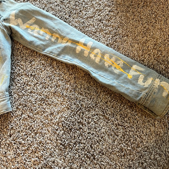 Custom hand painted jacket - Picture 3 of 5